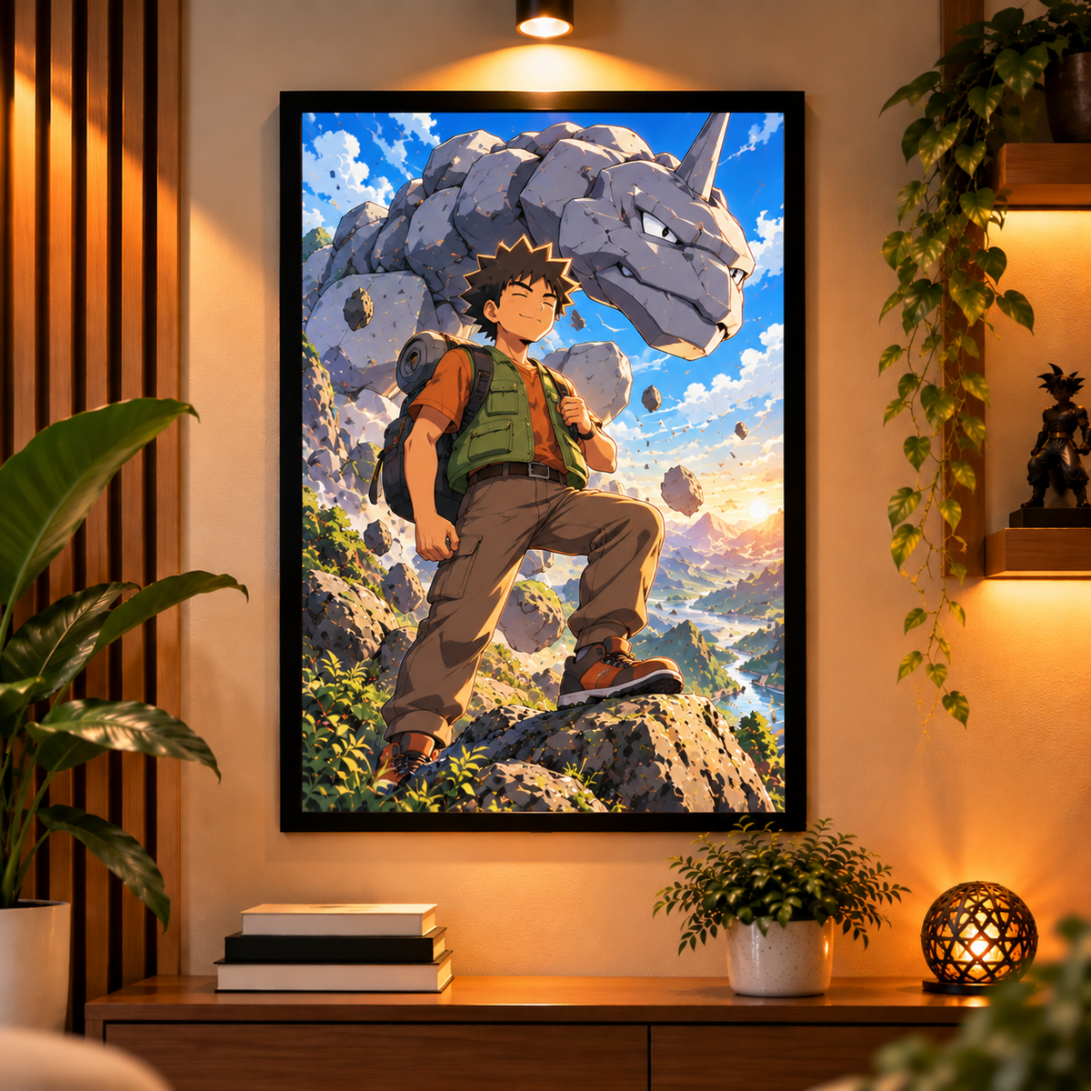 Pokémon Inspired Anime Art Frames – Pack of 4