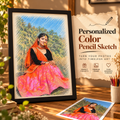 Personalized Color Pencil Sketch