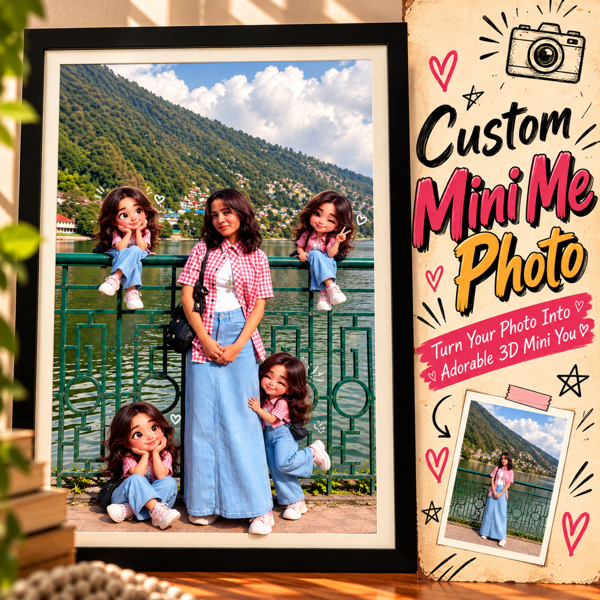 Custom Mini Me Photo – Personalized 3D Mini Character Portrait