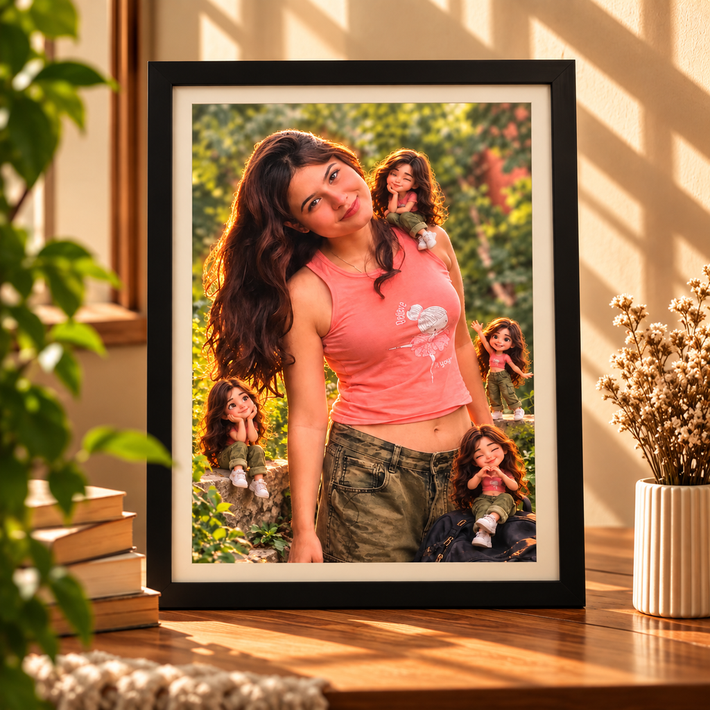 Custom Mini Me Photo – Personalized 3D Mini Character Portrait