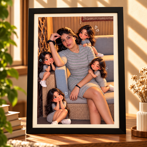 Custom Mini Me Photo – Personalized 3D Mini Character Portrait