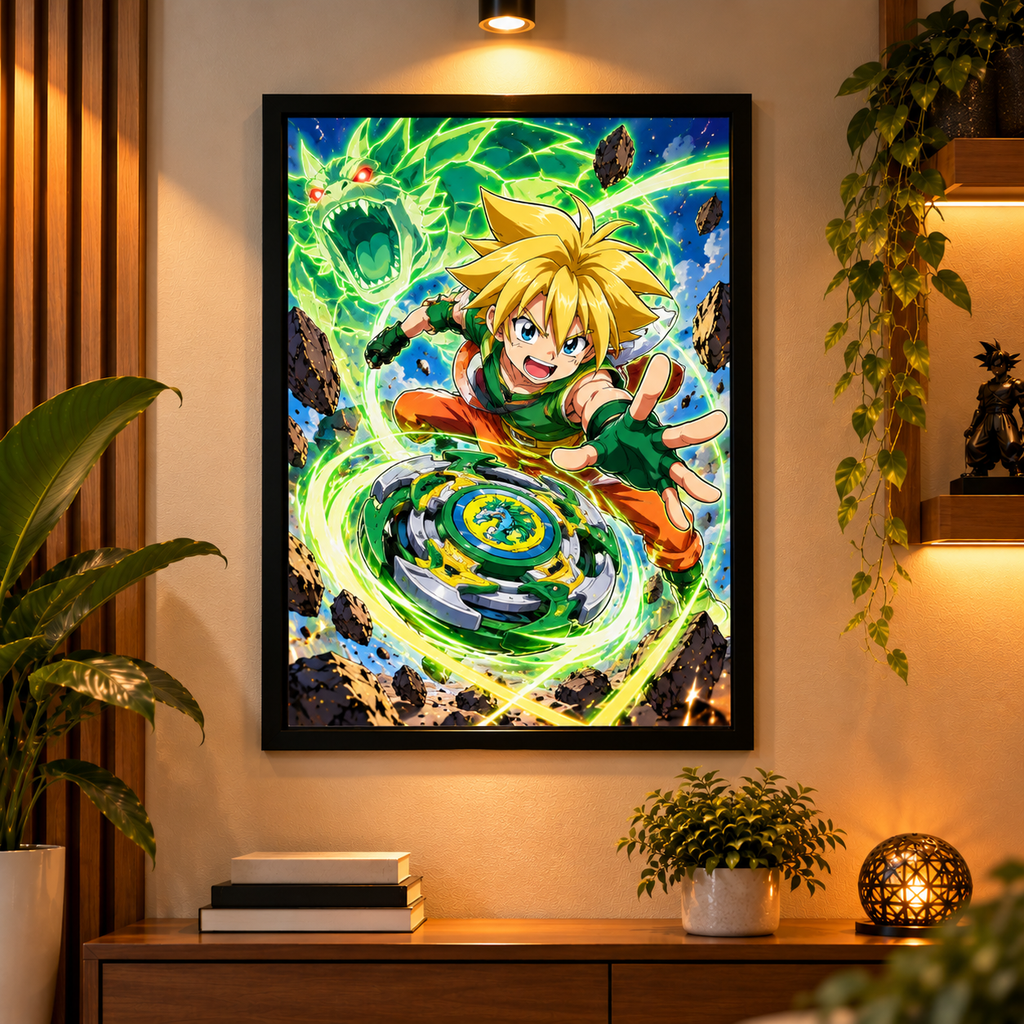eyblade Anime Wall Frame Set – Pack of 4