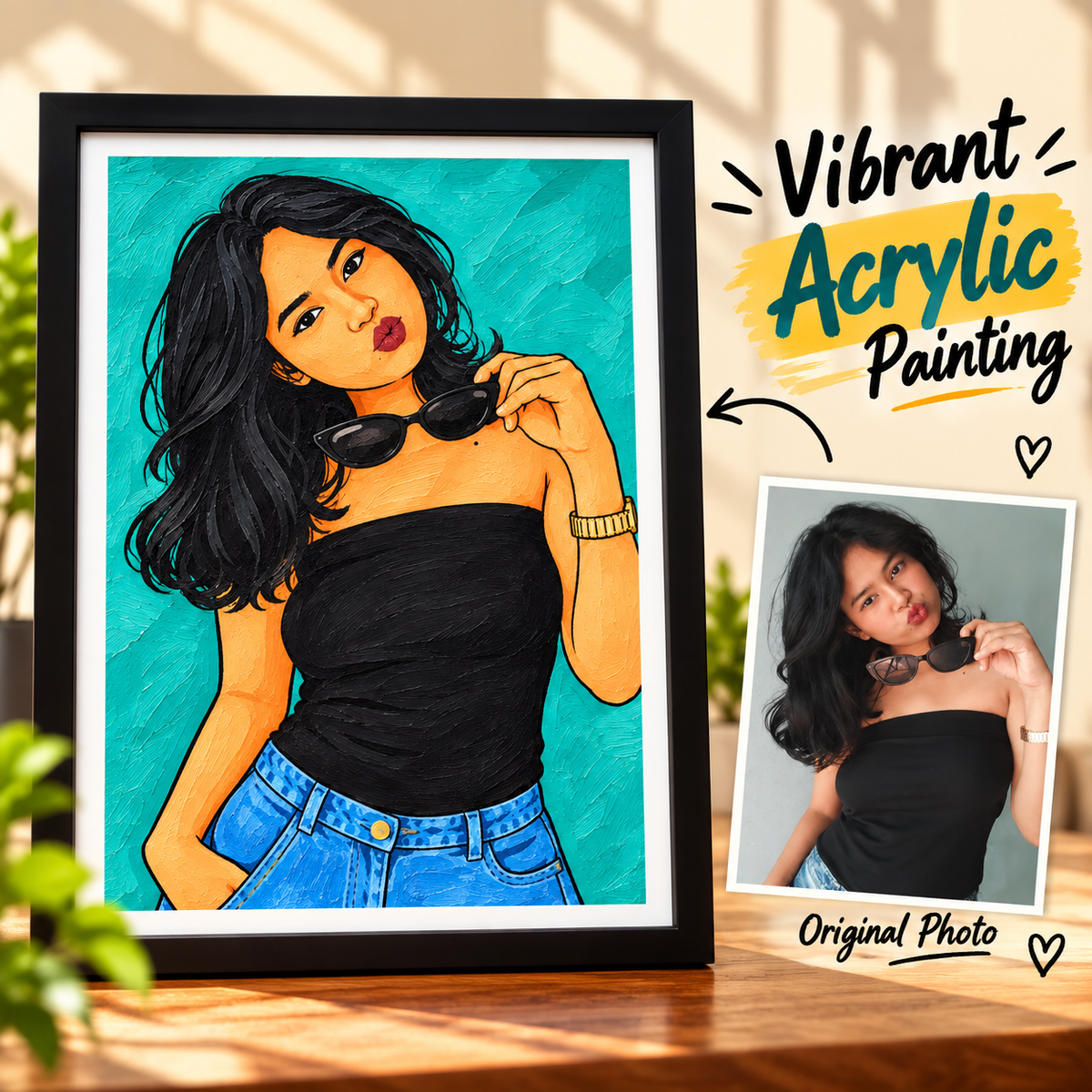 Custom Acrylic Portrait ART